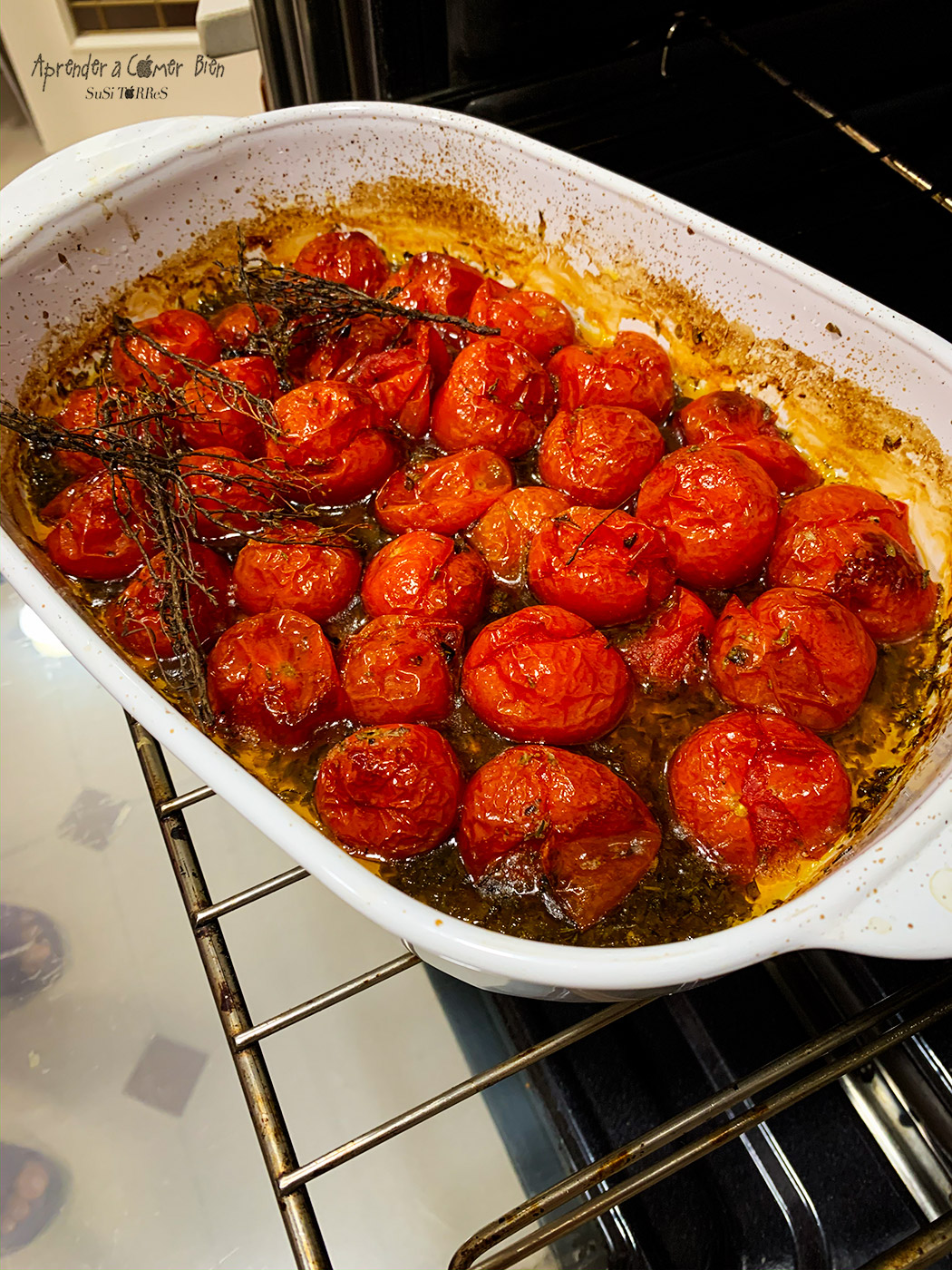 Receta rápida de Tomates Cherry Aromatizados
