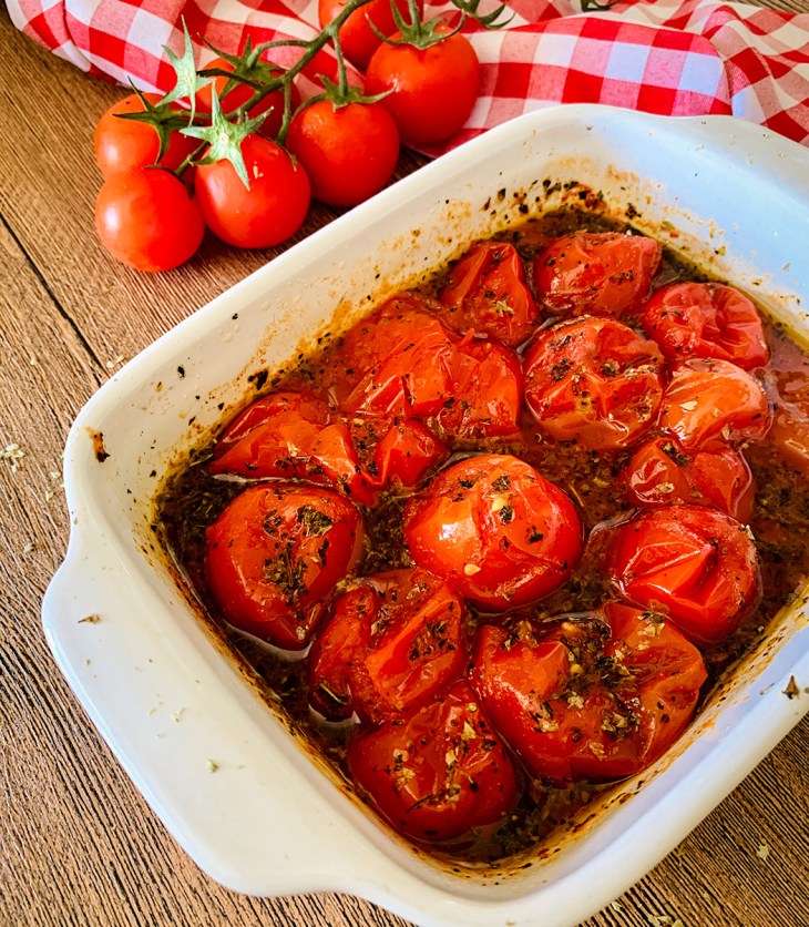 Receta rápida de Tomates Cherry Aromatizados